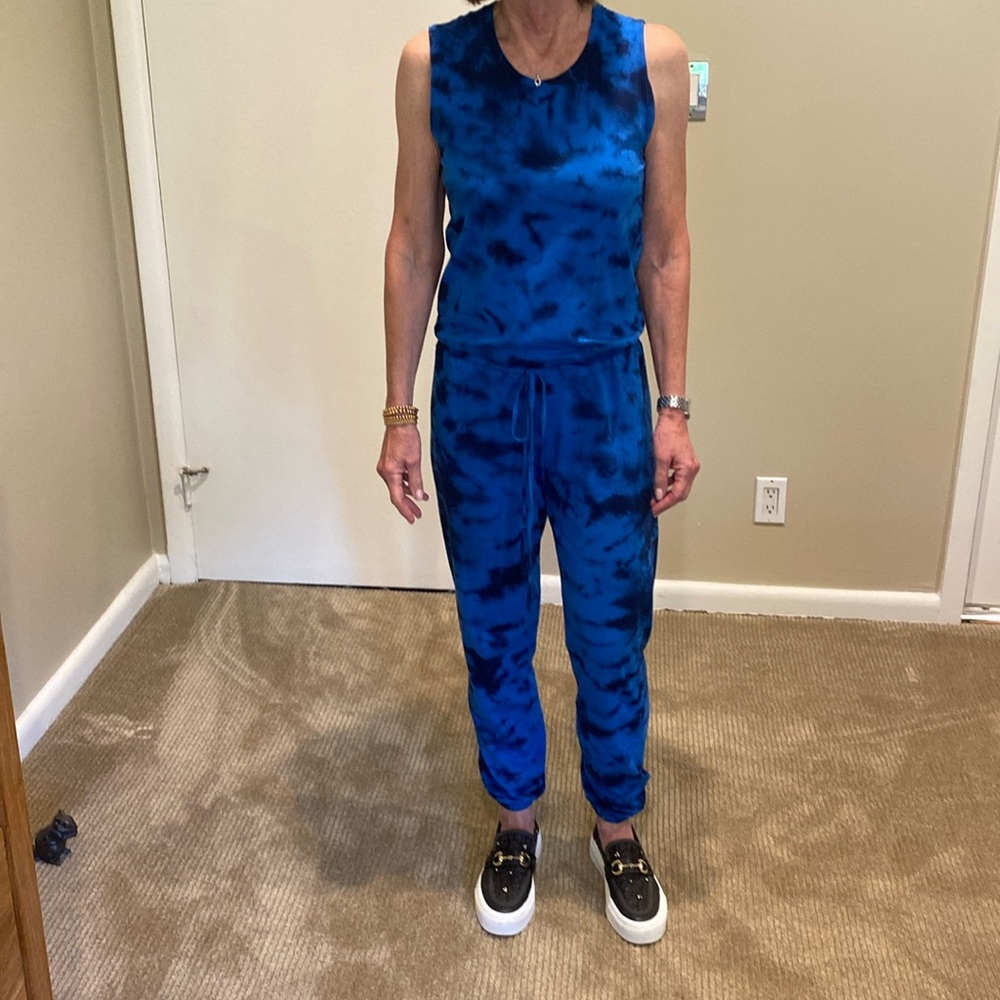 Funky Goldie Sleeveless Tie Dye Jumpsuit